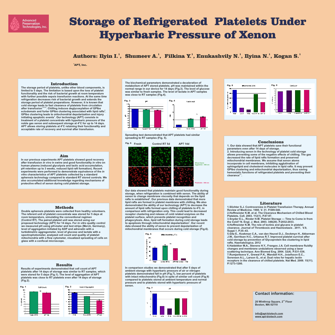 Storage of refrigerated platelets